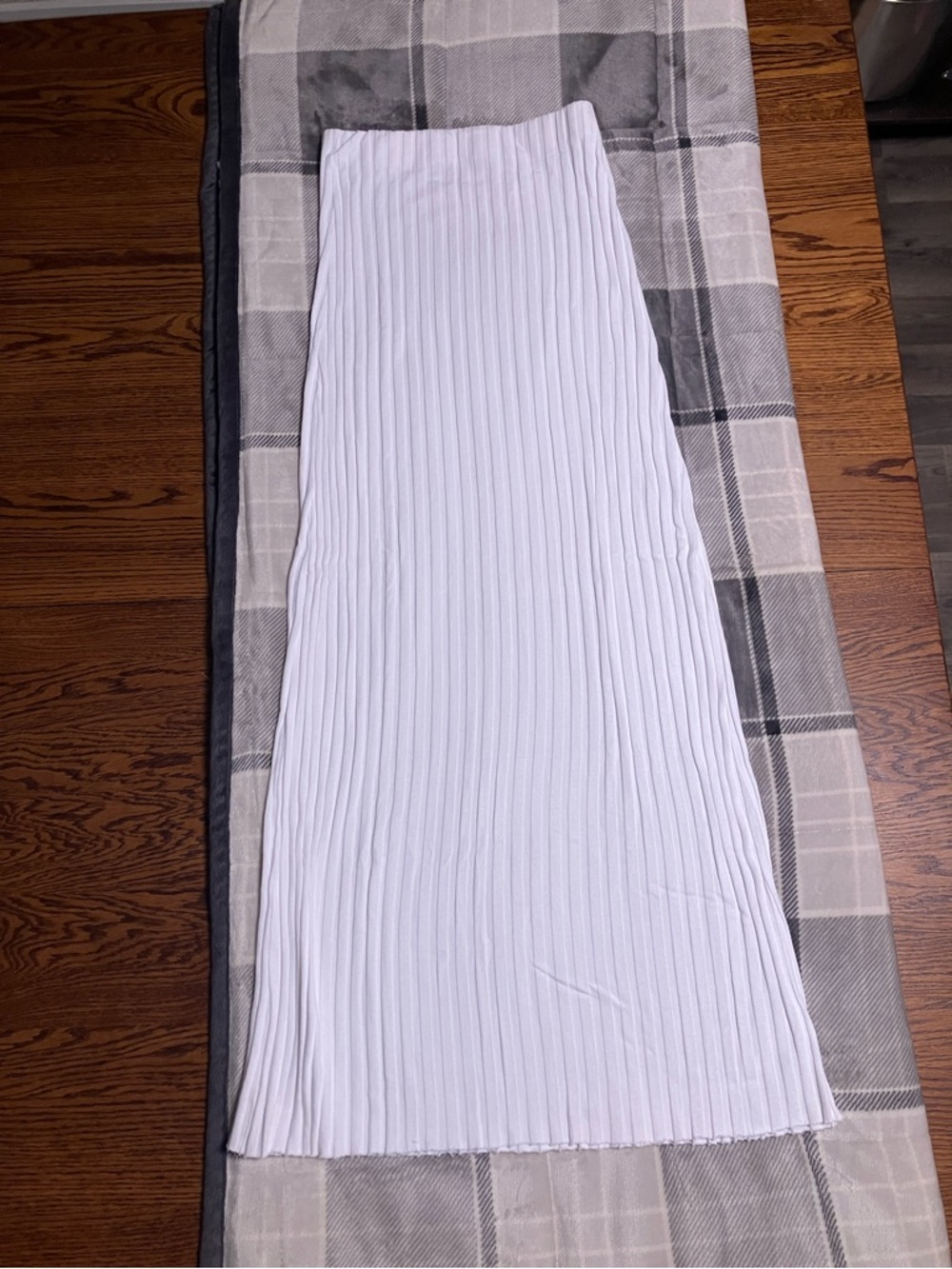 Cotton Citizen White Ribbed Maxi Skirt
